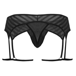 CandyMan String Porte-Jarretelles Hedion Noir
